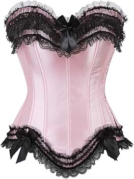 ICEGIA Women's Lace Up Boned Overbust Corset Bustier